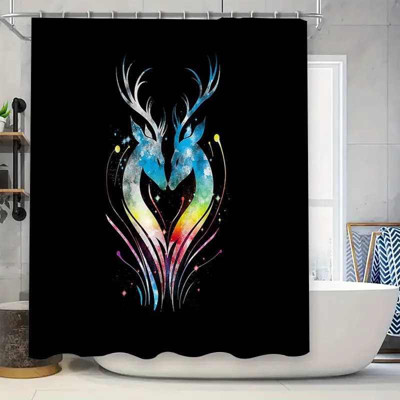 Tenda da doccia galassia Stelle Universo spaziale Nebulosa Decorazioni celeste Set da bagno Decorazioni per la casa artistiche moderne