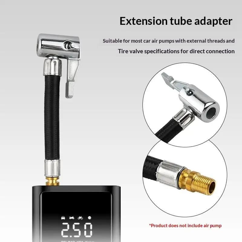 Nuovo Tubo di Prolunga per Gonfiatore Pneumatici Auto, Bici, Moto, Adattatore per Pompa Gonfiabile 10/20/30cm
