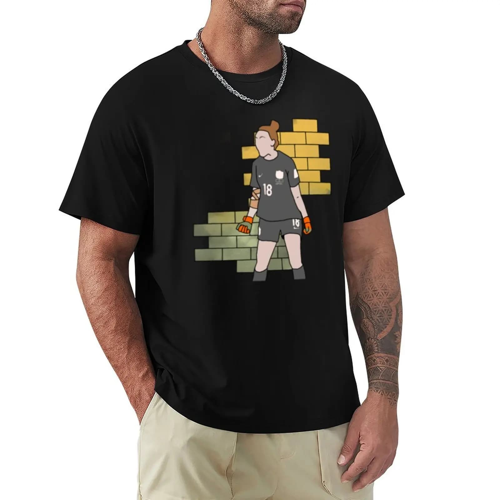 T-shirt Mackenzie Arnold Brick Wall, maglietta estiva dal tocco fresco