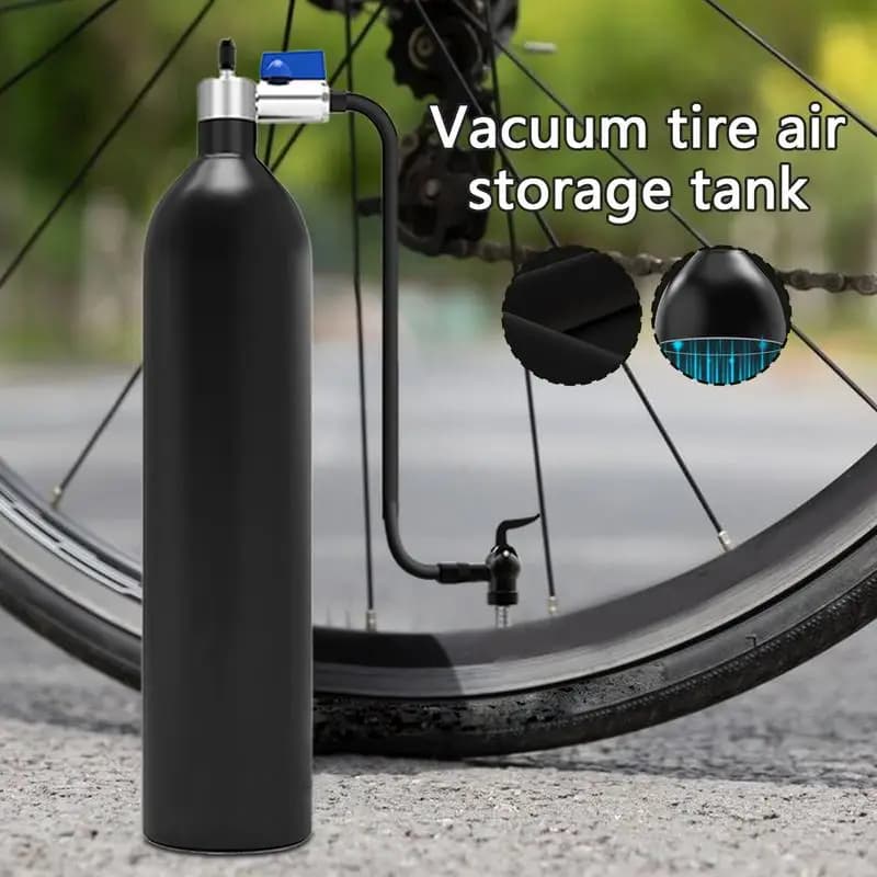 Gonfiatore per pneumatici Bottiglia di rimbalzo per pneumatici 200PSI Pompa per serbatoio di gonfiaggio per pneumatici Compressore per vuoto portatile per biciclette da strada di montagna da uomo