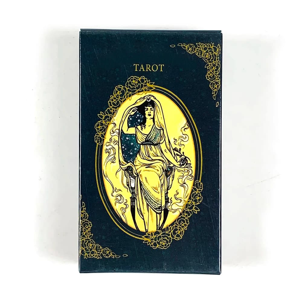 Mazzo di carte dei tarocchi Versioni inglesi Previsione Divinazione Oracle Board Giochi di carte da gioco per feste, carte tascabili da gioco da campeggio