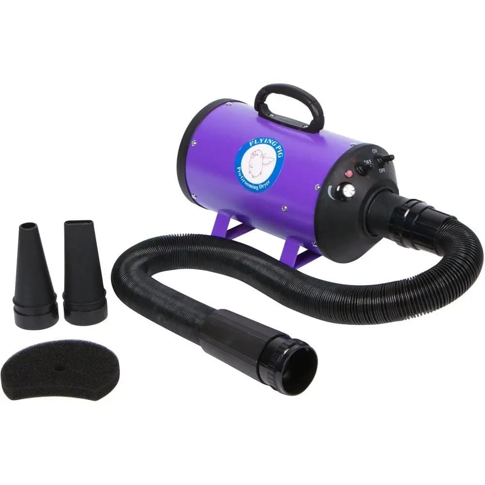 lying Pig High Velocity Dog Pet Grooming Dryer w/Heater (el: lying One, ple)