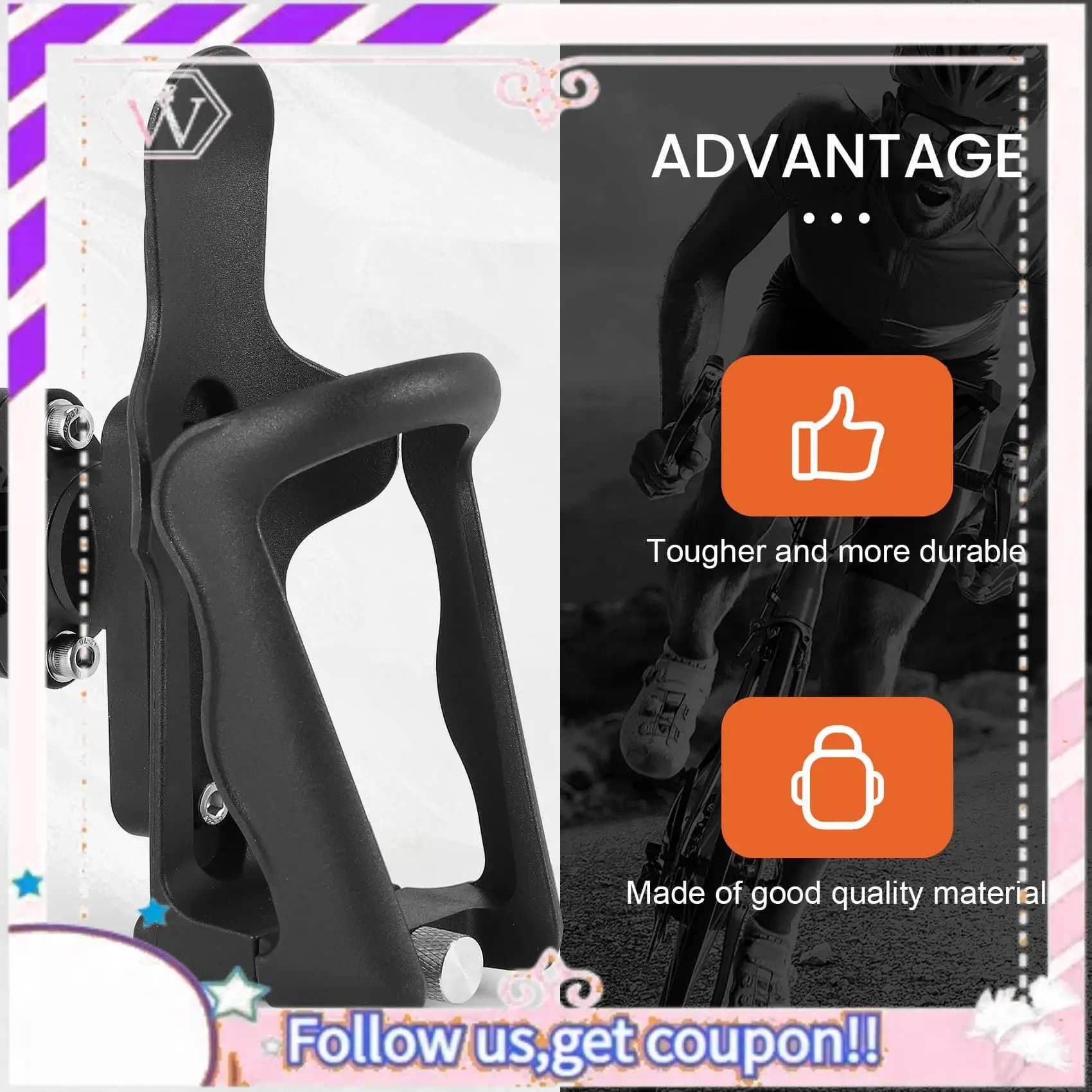 A76T-Portabicchieri per moto Portabevande Rotazione Manubrio Portabicchieri per bici Portaborraccia per moto Universale