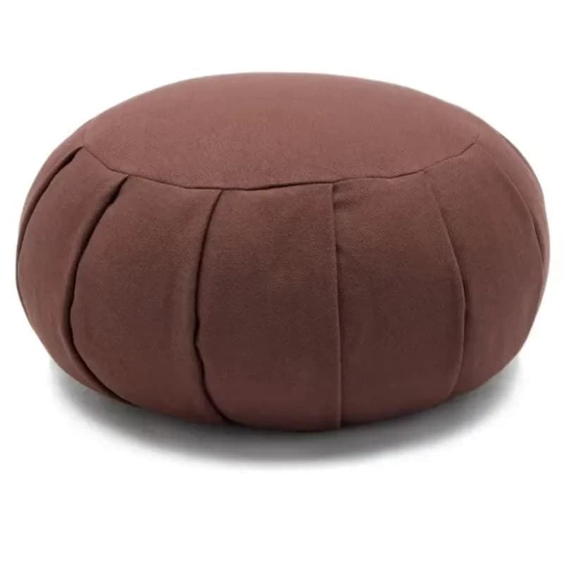 Modern Large Zafu Meditation Pillow Mat Buckwheat Yoga Cushion for Mindfulness Practice Comfortable Floor Seat Support
