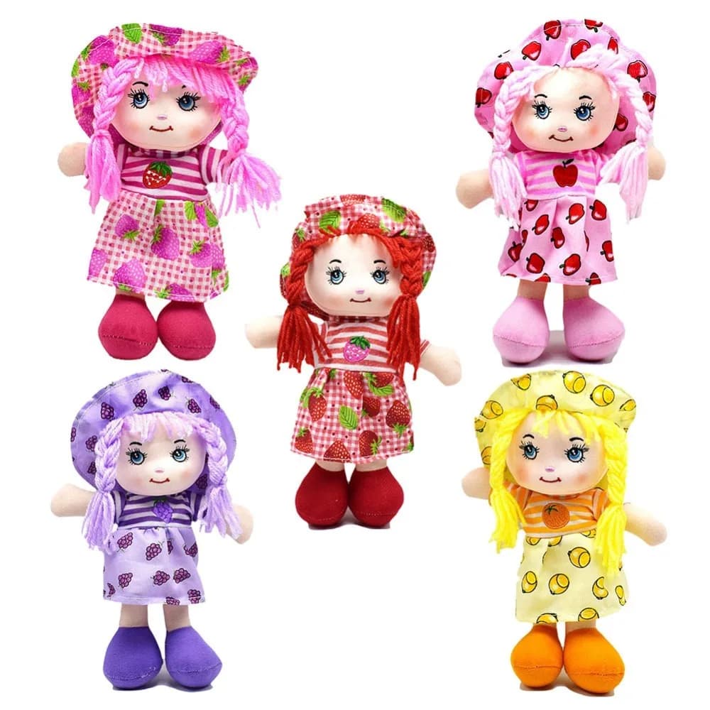 Simpatici giocattoli di peluche di alta qualità 25 cm bambole di stoffa cartone animato gonna di frutta cappello giocattolo per dormire per bambini morbidi regali di compleanno di Natale per ragazze