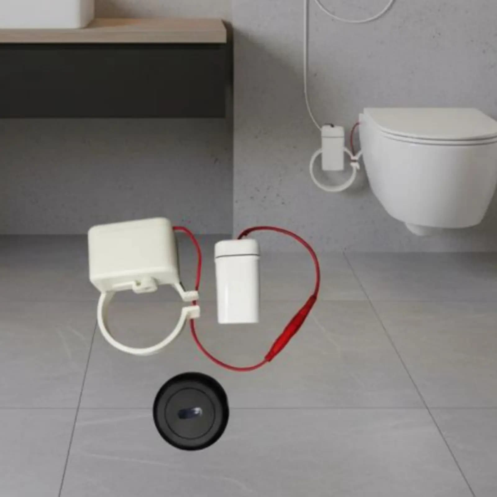 Dispositivo Automatico per Scarico WC con Sensore di Movimento, Kit Igienico Senza Contatto, Accessorio Bagno Universale per Anziani
