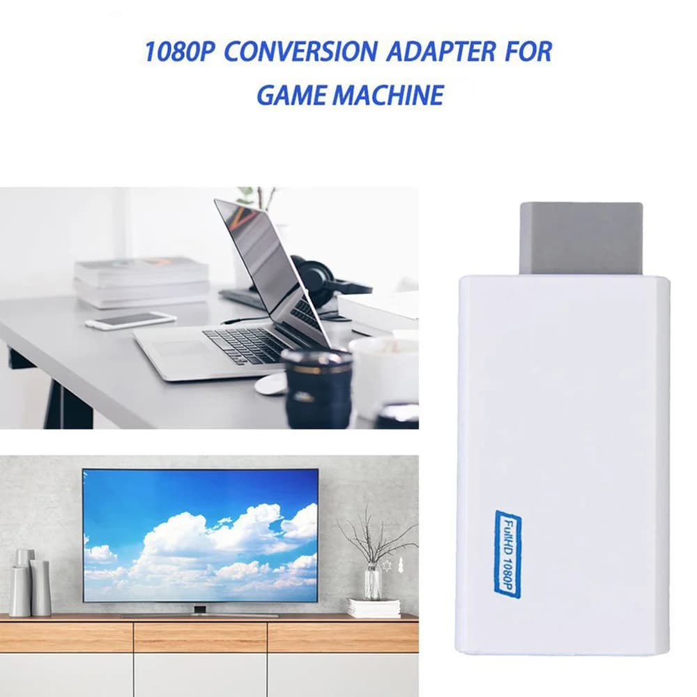Convertitore compatibile HDMI Wii2 1080P Adattatore compatibile Wii a HDMI Audio Full HD da 3,5 mm per display monitor HDTV PC Dropshipping