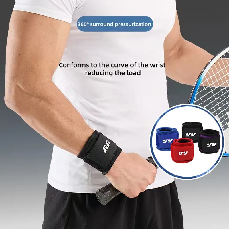 1 Pcs Sports Wrist Band Compression Adjustable Basketball Weightlifting Wrist Support Elastic Breathable Pain Relief Wrap Band