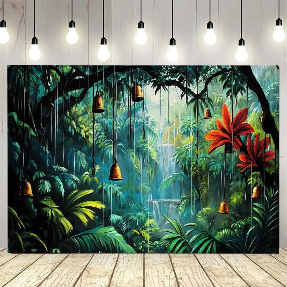 Jungle flowers, birds, plants, tapestries, hanging rooms, decorative aesthetics, house wall decorations, yoga mats, sheets