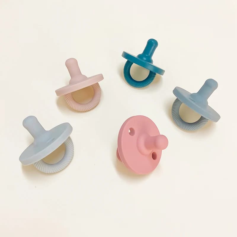 1 pz Ciuccio in Silicone per Neonati, Grado Alimentare, Senza BPA, con Tettarella in Silicone