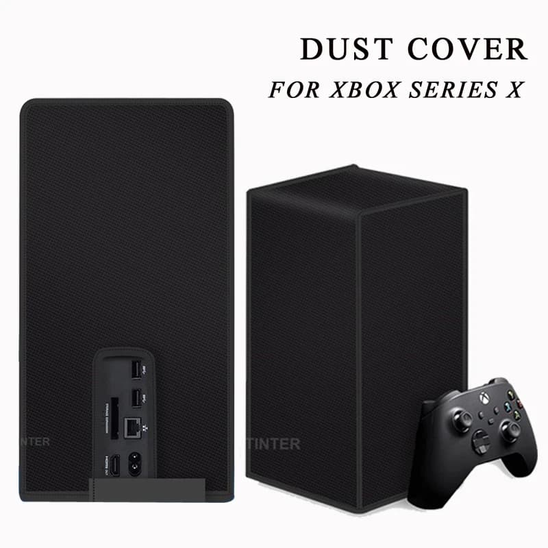Custodia verticale con copertura antipolvere per console Xbox Series X Custodia antipolvere orizzontale antigraffio per accessori Xbox Series X