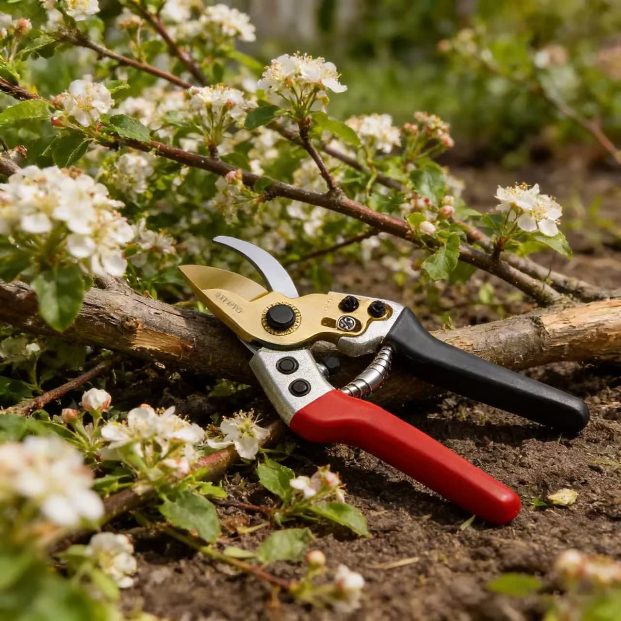Forbici da Potatura per Alberi e Giardino, Cesoie a Batteria per Rami, Potatore Telescopico SK-5 Akadama per Bonsai, Asta di Prolunga