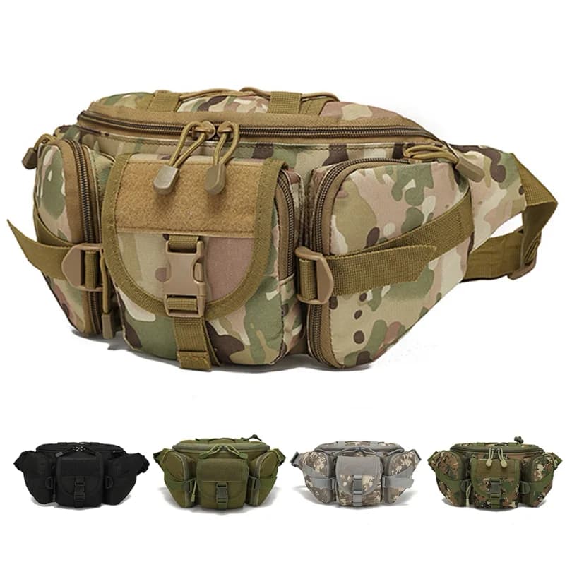 Fanny Pack High Quality Outdoor Sports Waist Pouch Multipurpose Belt Bags for Camping Hiking Traveling Running Fishing Wholesale