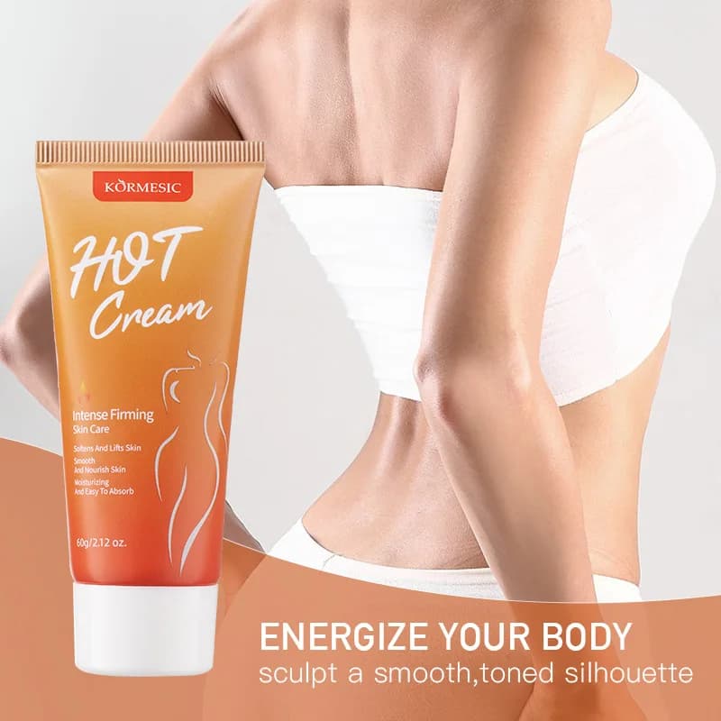 Hot Body Cream for Firming & Smoothing, Hydrating Skin Care, Improve Elasticity, Lightweight Texture, Fast Absorbing 60g