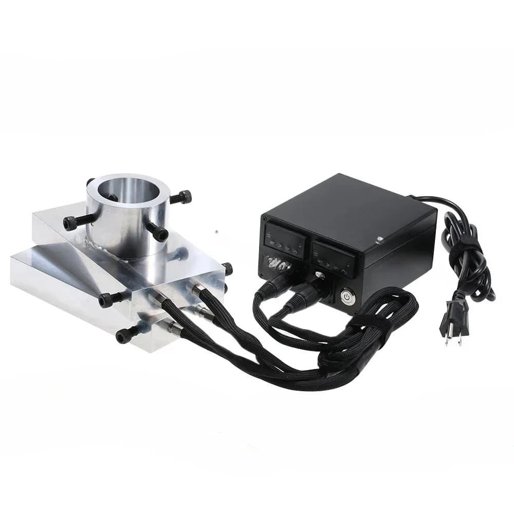 Kit Piastra Pressa per Rosina 4x7 pollici con 4 Elementi Riscaldanti e Modulo Controllo Temperatura Doppio PID per Costruzione Fai-da-te Pressa per Rosina da 10-20 Tonnellate