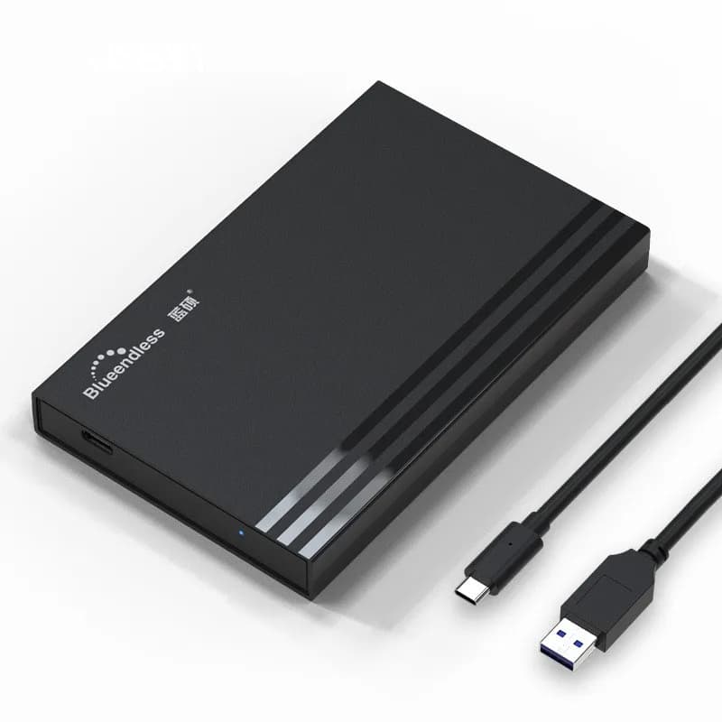 USB 3.0 Portable Hard Disk Drive Case External HDD Enclosure Compatible Plastic SATA Interface HDD for 2.5 Inch Stock USB3.0