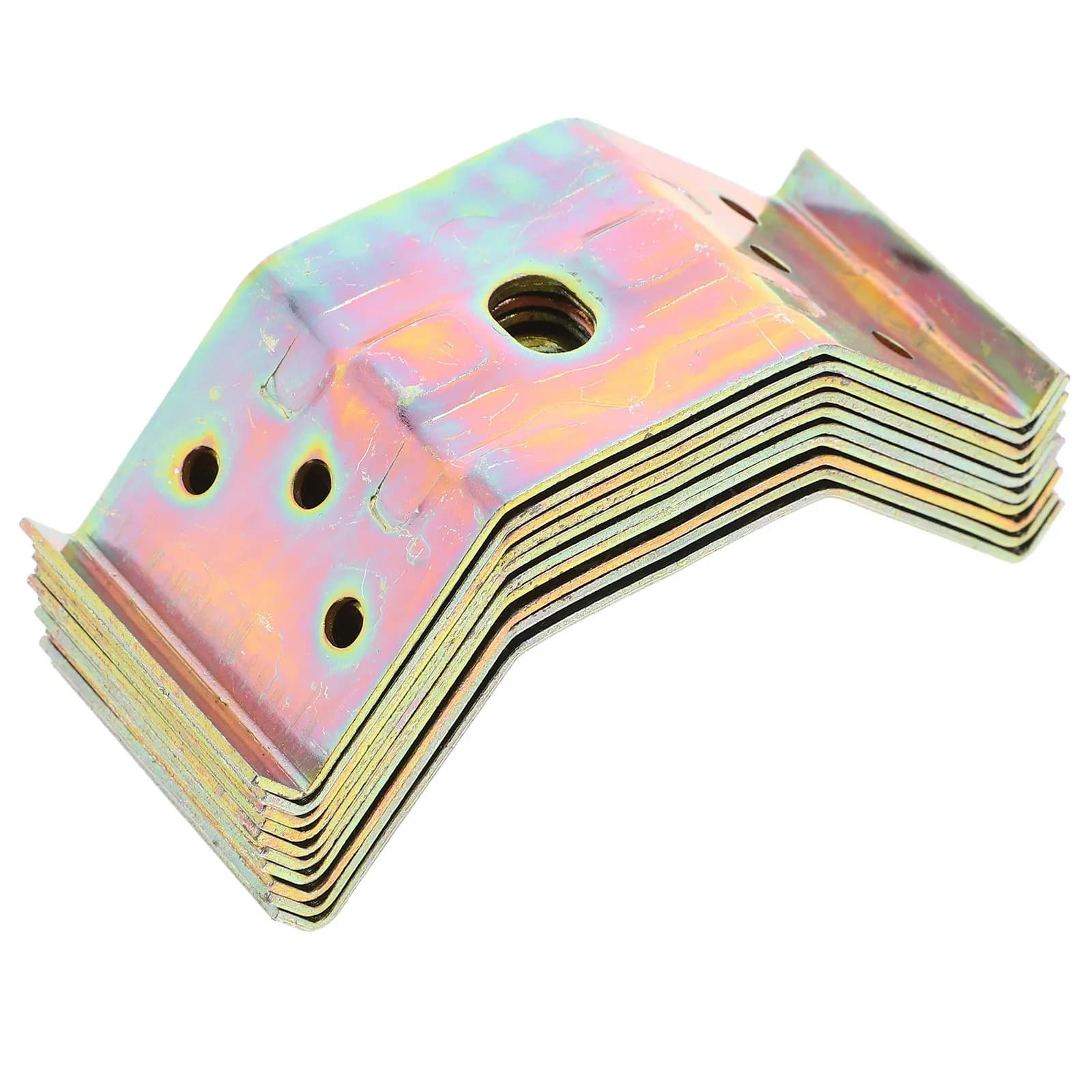 10Pcs Furniture Corner Bracket Iron Connecting Brace Repair Plates Heavy Duty Stable Frame Fixing Mending Joining Plate