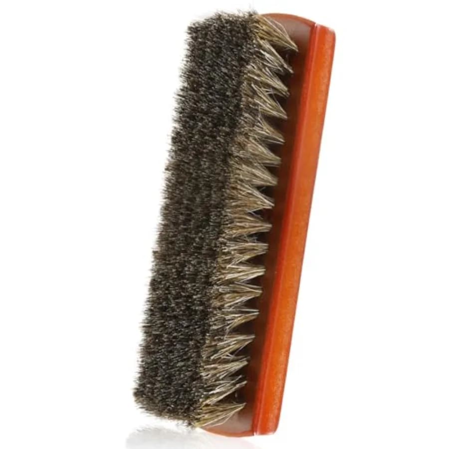 Shoe Brush, Horsehair Shoe Brush Shoe Cleang Brush Boot Brush for Leather, Shoe Brushes Shoe She Brush Brush Shoe Polish Brush