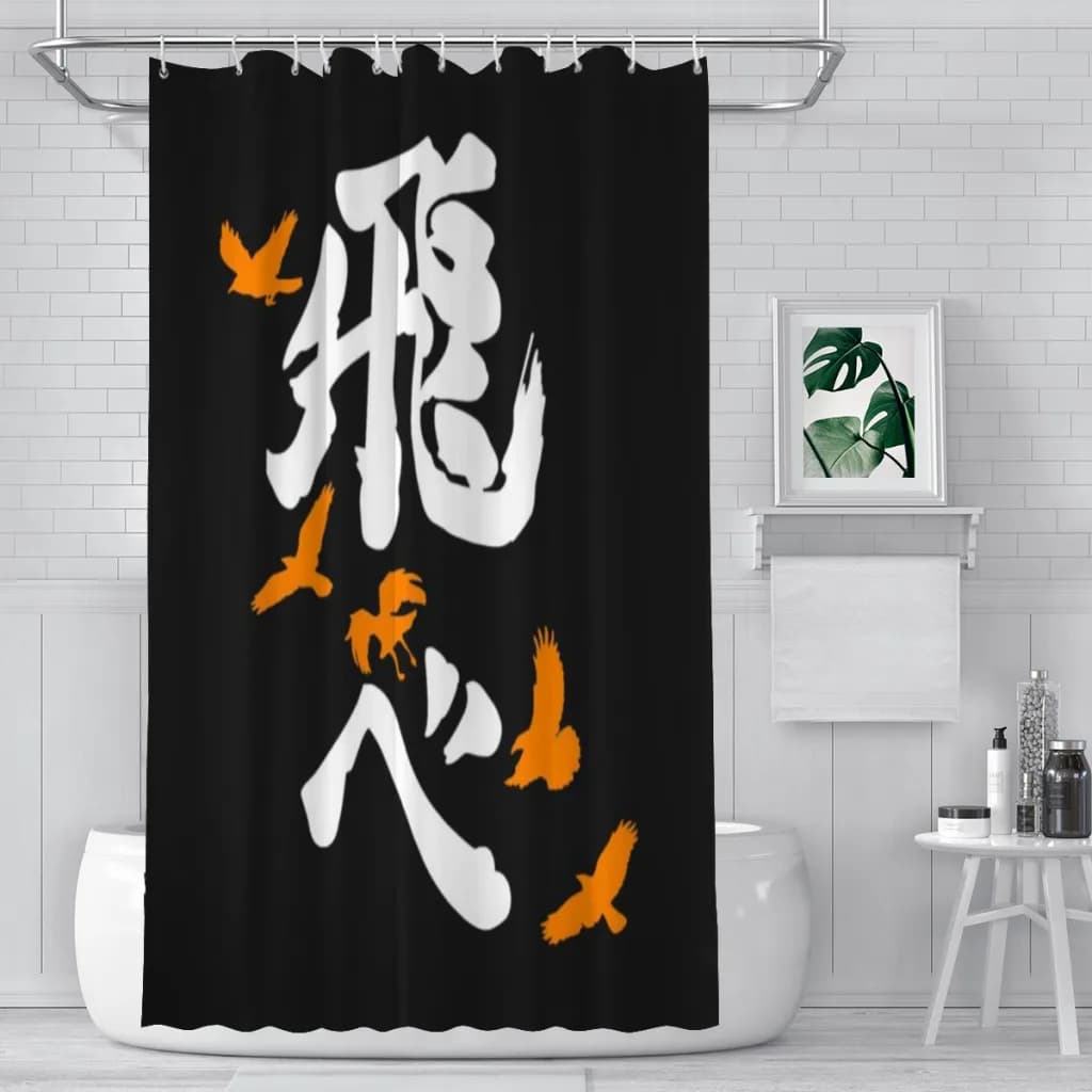 Tenda da doccia Haikyuu per la decorazione della stanza estetica del bagno
