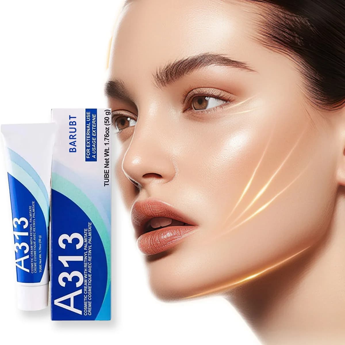 A313 Rassoda retinol cream, lifts, softens and moisturizes face skin