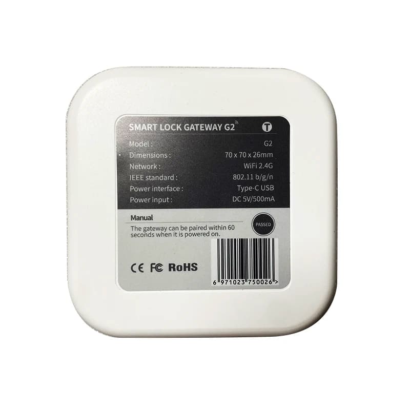 TTLOCK APP G2 WIFI Hub TTLOCK Convertitore gateway da Bluetooth a Wifi per macchina di controllo accessi serratura intelligente TTLOCK