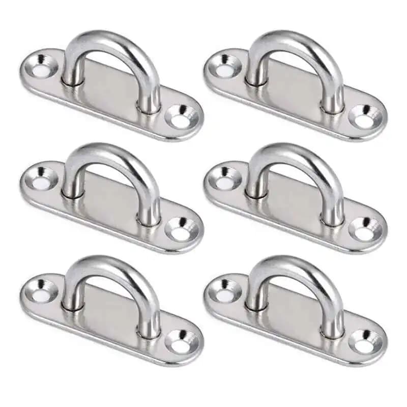 1PCS 304-M6 M5 M8 Oval Eye Board Deck Buckle Graffetta Barca Ombra Vela Montaggio Set di Fissaggio - Acciaio Inossidabile di Grado Marino 304