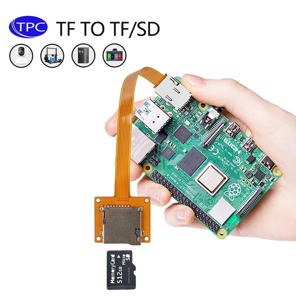 TPC Adatto per navigatore telecamera di sorveglianza tablet cavo esterno da TF a tf scheda Micro SD