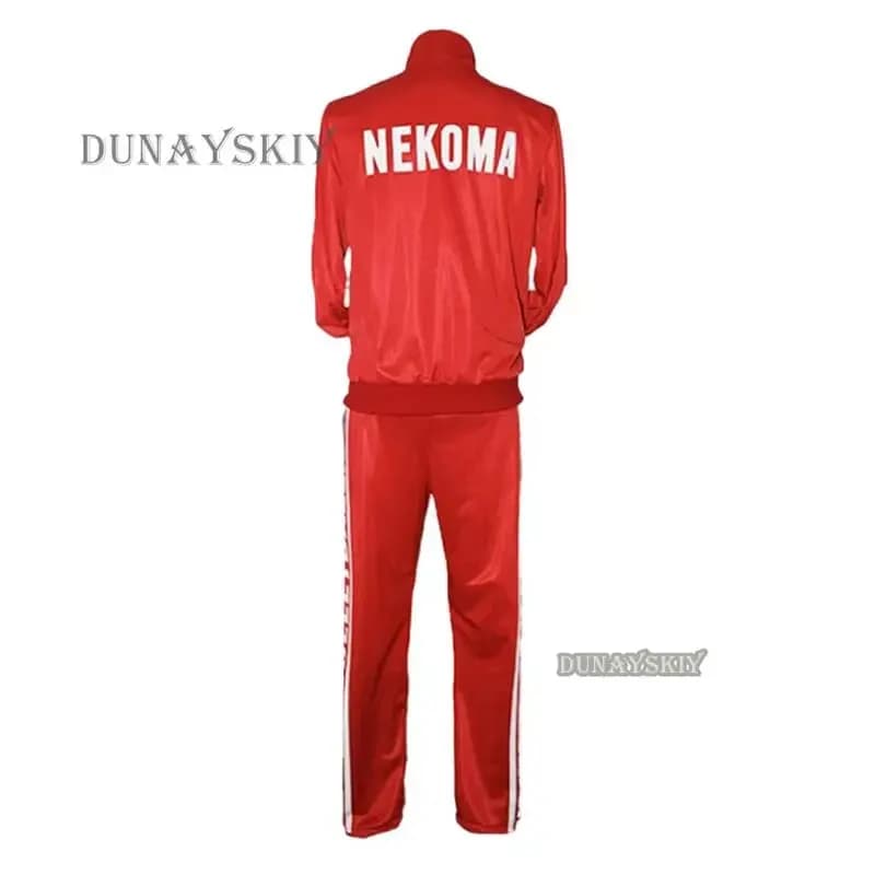 ♬ 2026 ❤ Uniforme Anime Nekoma, Costume Cosplay Kuroo Tetsurou Kozume Kenma, Giacca e Pantaloni, Maglie da Pallavolo, Abbigliamento Sportivo ❤