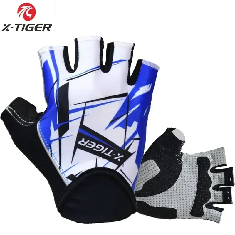 Cycling Gloves X-Tiger Road Bike Gloves for Mountain Bike Sports Gym Gloves Half-Place Cycling Gloves