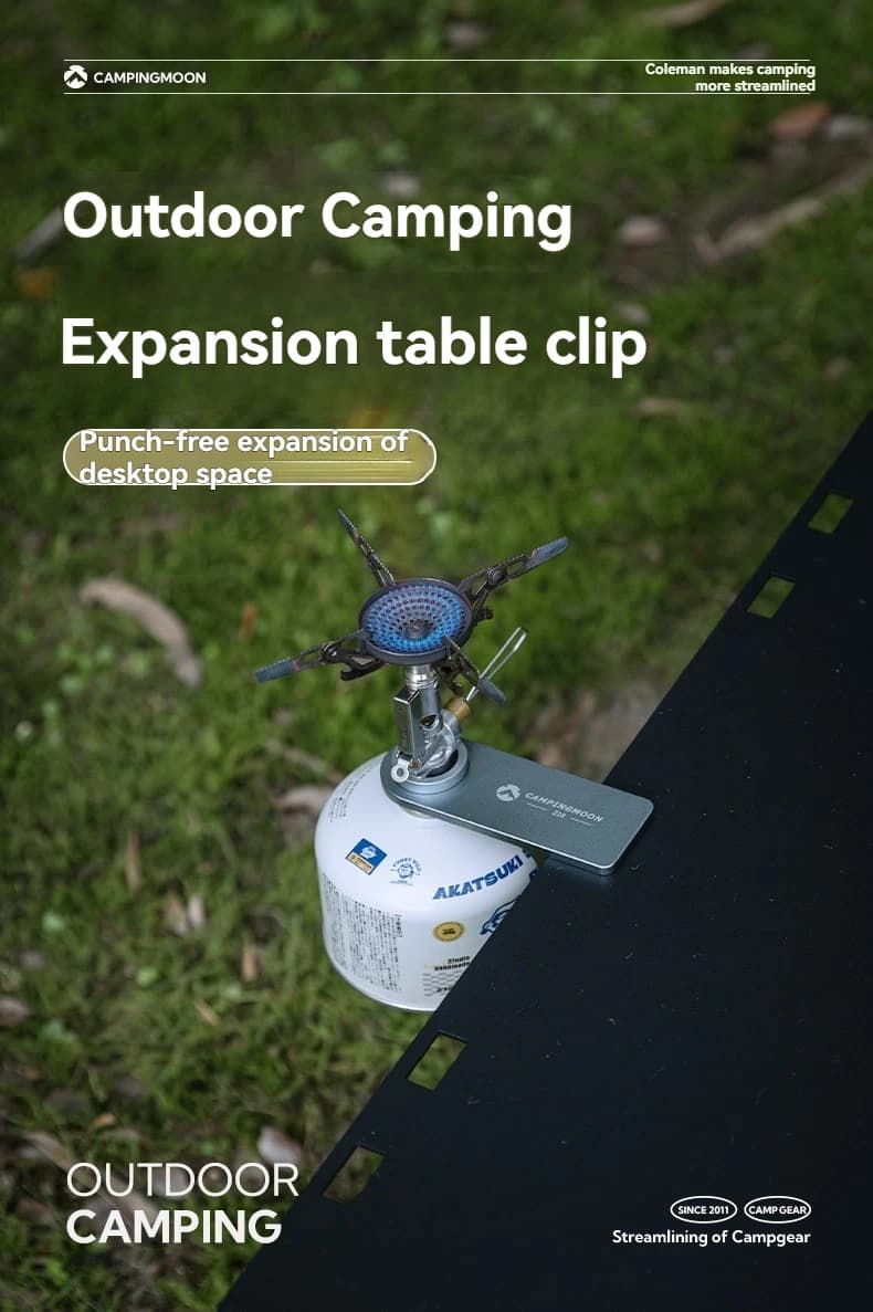 CAMPINGMOON Expansion clip Z18 camping multifunctional adapter, gas cylinder clip, outdoor stove clip, gas lamp holder