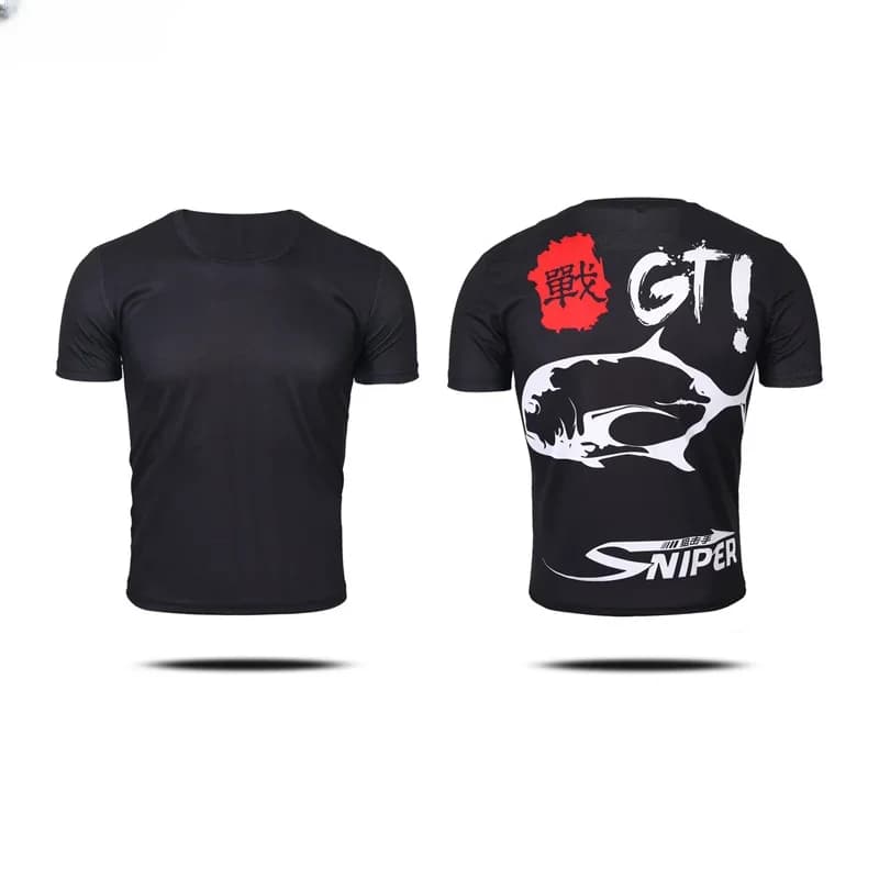 Men's Fishing Clothing Outdoor Sports Clothing Camouflage Short Sleeve Fast Drying Breathable Anti-UV Solar Protection