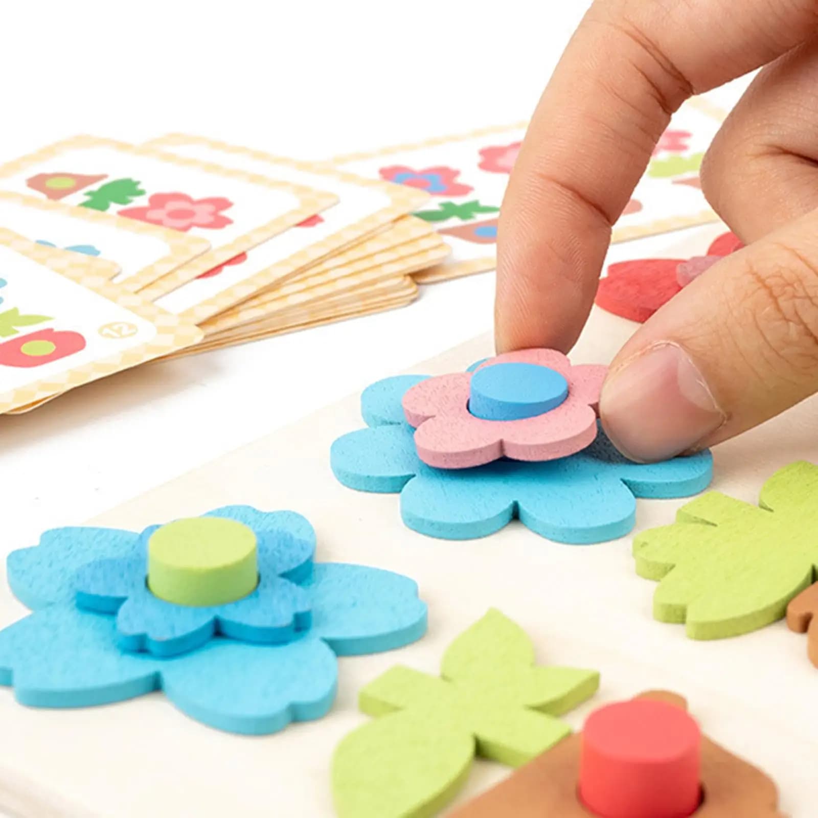 Puzzle in Legno per Bambini, Gioco Educativo di Classificazione Colori e Forme per l'Apprendimento Prescolare