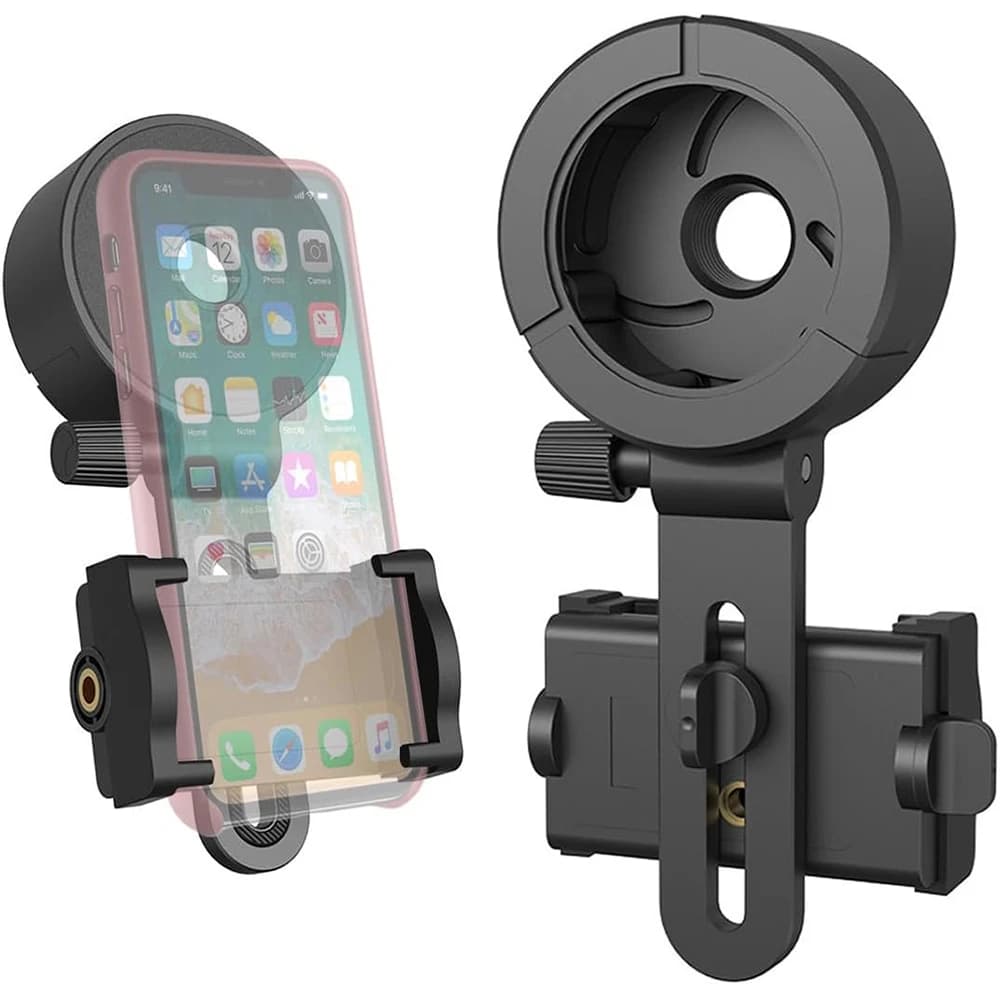 Adattatore universale per telescopio per telefono Supporto per cannocchiale regolabile per telefono Attacco per smartphone per binocolo Cannocchiale monoculare