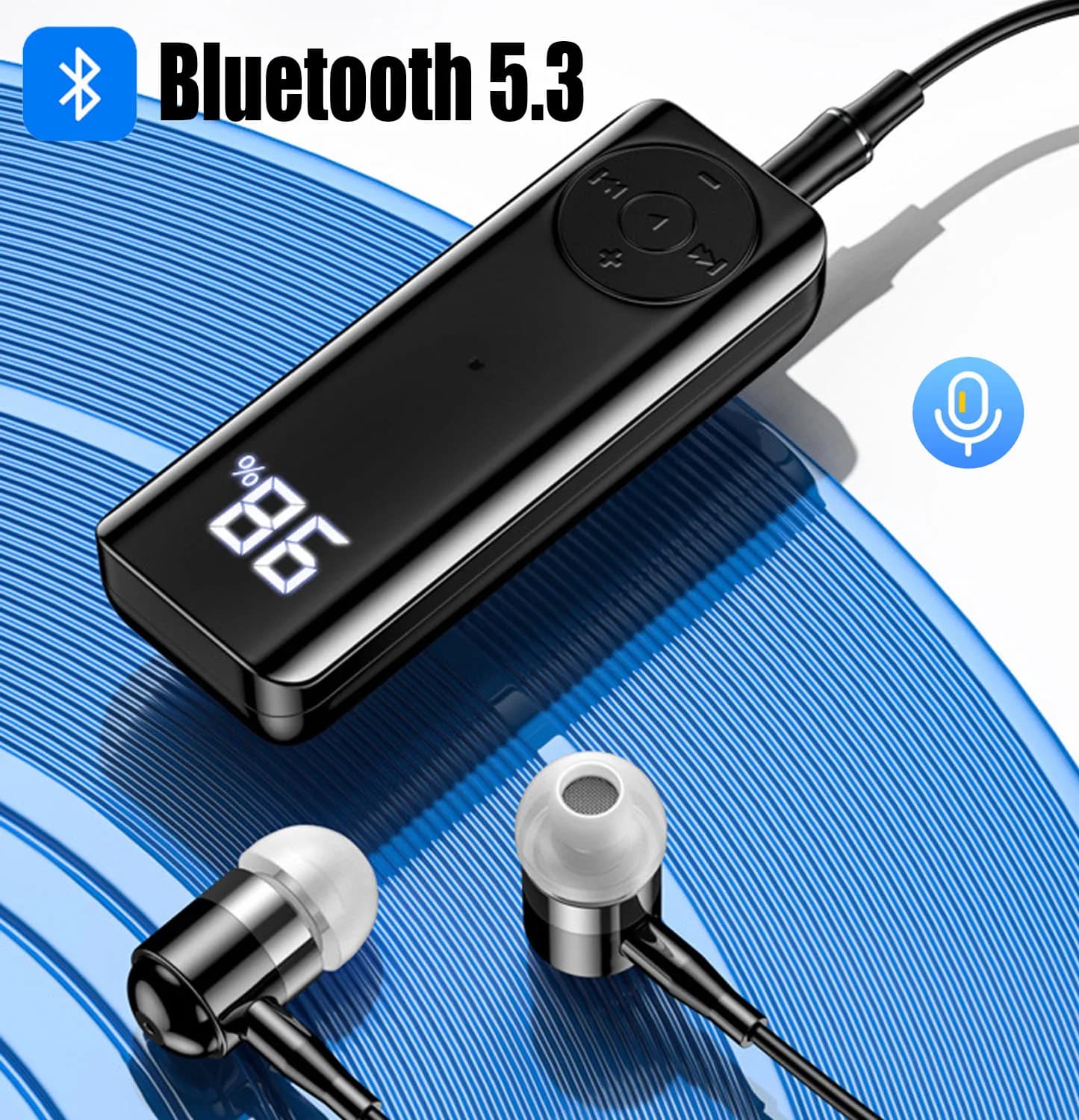 Ricevitore Bluetooth 5.3 adattatore AUX da 3.5mm per altoparlante per cuffie per auto musica ricevitore Audio Wireless Bluetooth 3.5 Jack