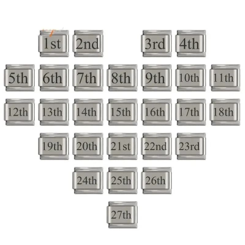 New Bracelet with Italian Module With Stainless Steel Date Bracelet Laser Engraved Bracelet