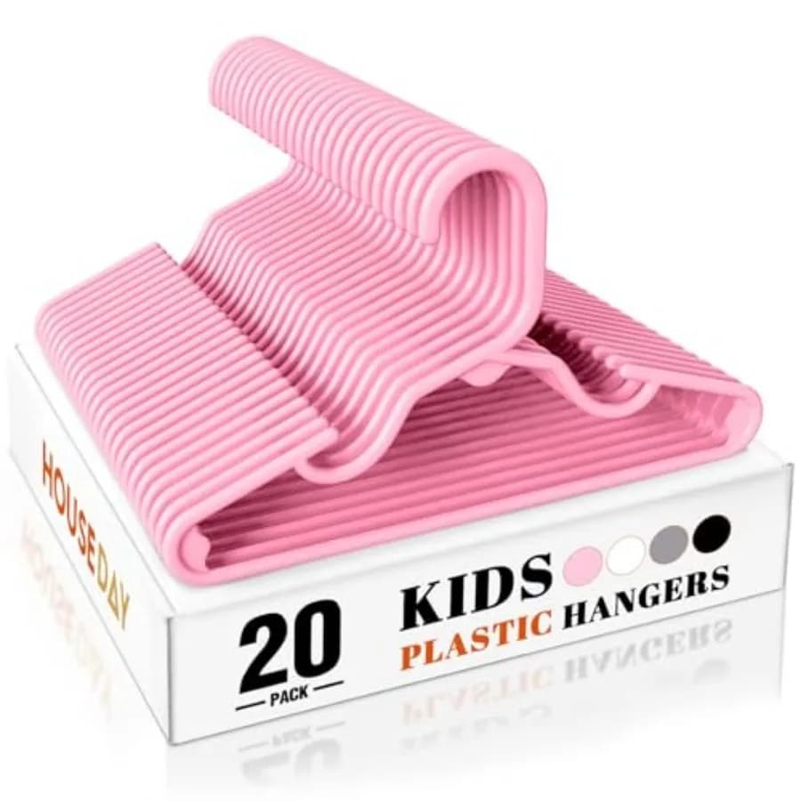 Premium Baby Hangers, 11 Inch Plastic Hanger, Slim s Hangers for Infant, Toddler, and Child Clothes, Durable Baby Clothes Hange