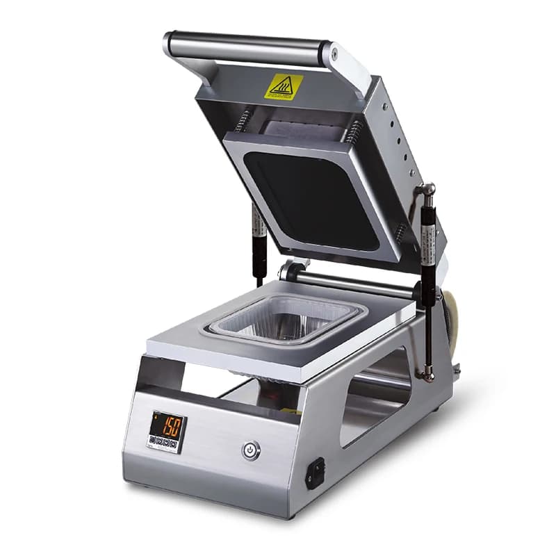 Sigillatrice Elettrica Automatica DAJIANG DS-2 per Vassoi di Carne, Pasta e Snack - Confezionamento Alimentare a Caldo