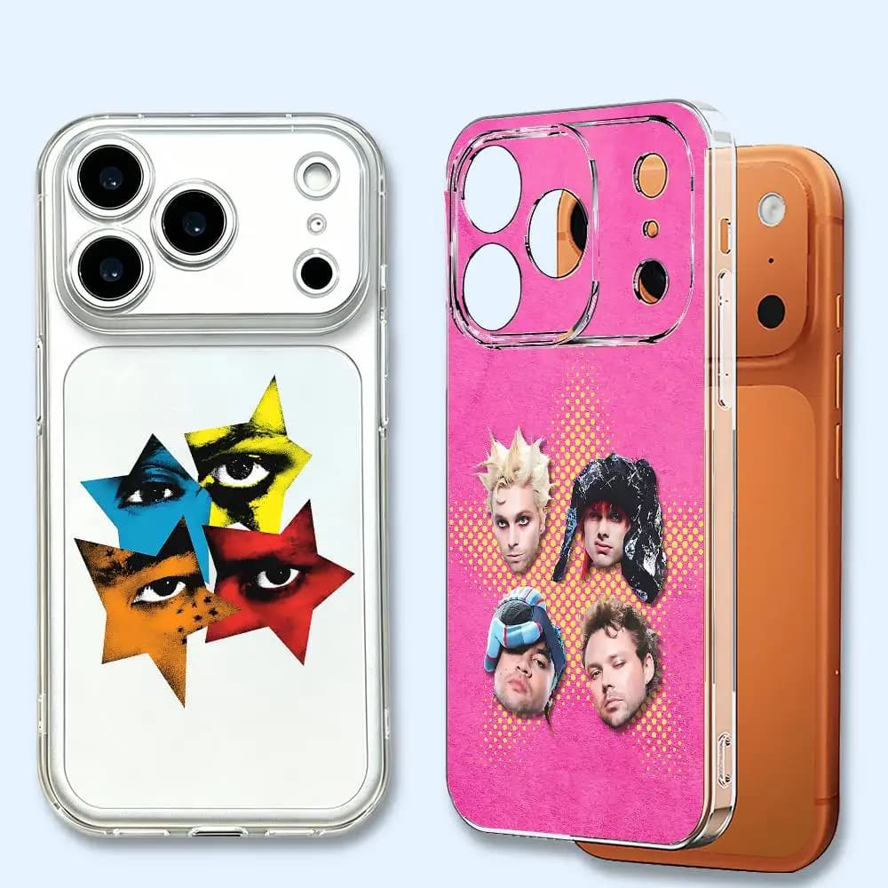 5sos Everyones a Star Tour Transparent Phone Cover Soft TPU For iPhone 17 16 15 14 13 12 11 Pro Max Plus Air XR Full Protection