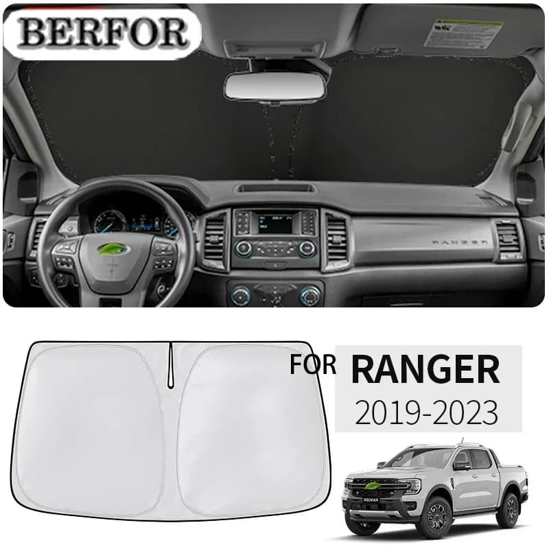 Per Ford Ranger XLT & Sport 2019-2023 Auto Nano-Isolazione Parabrezza Parasole Finestra Anteriore Parasole Visiera Accessori Per Interni Auto