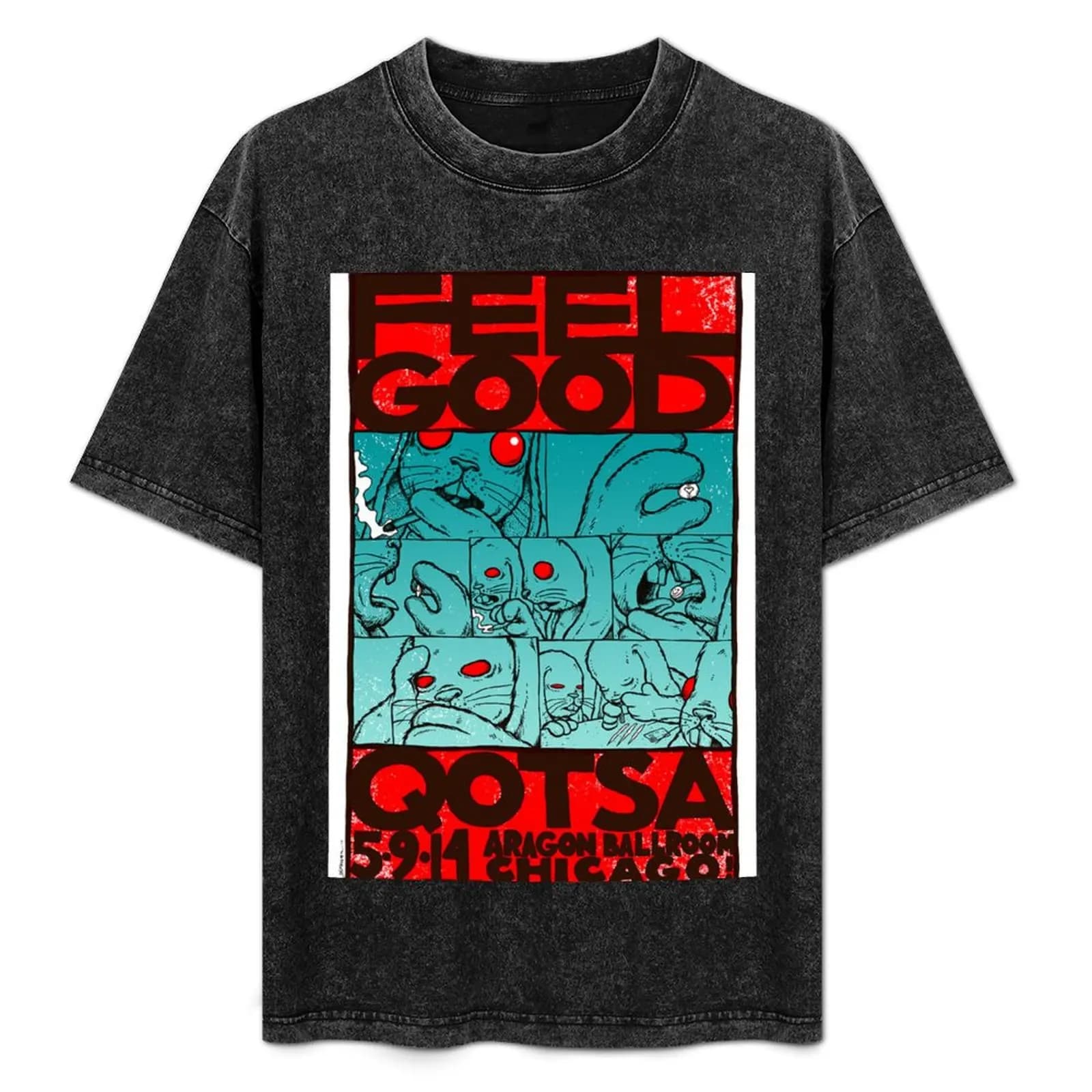 T-shirt QOtSA T-shirt sportiva traspirante da uomo