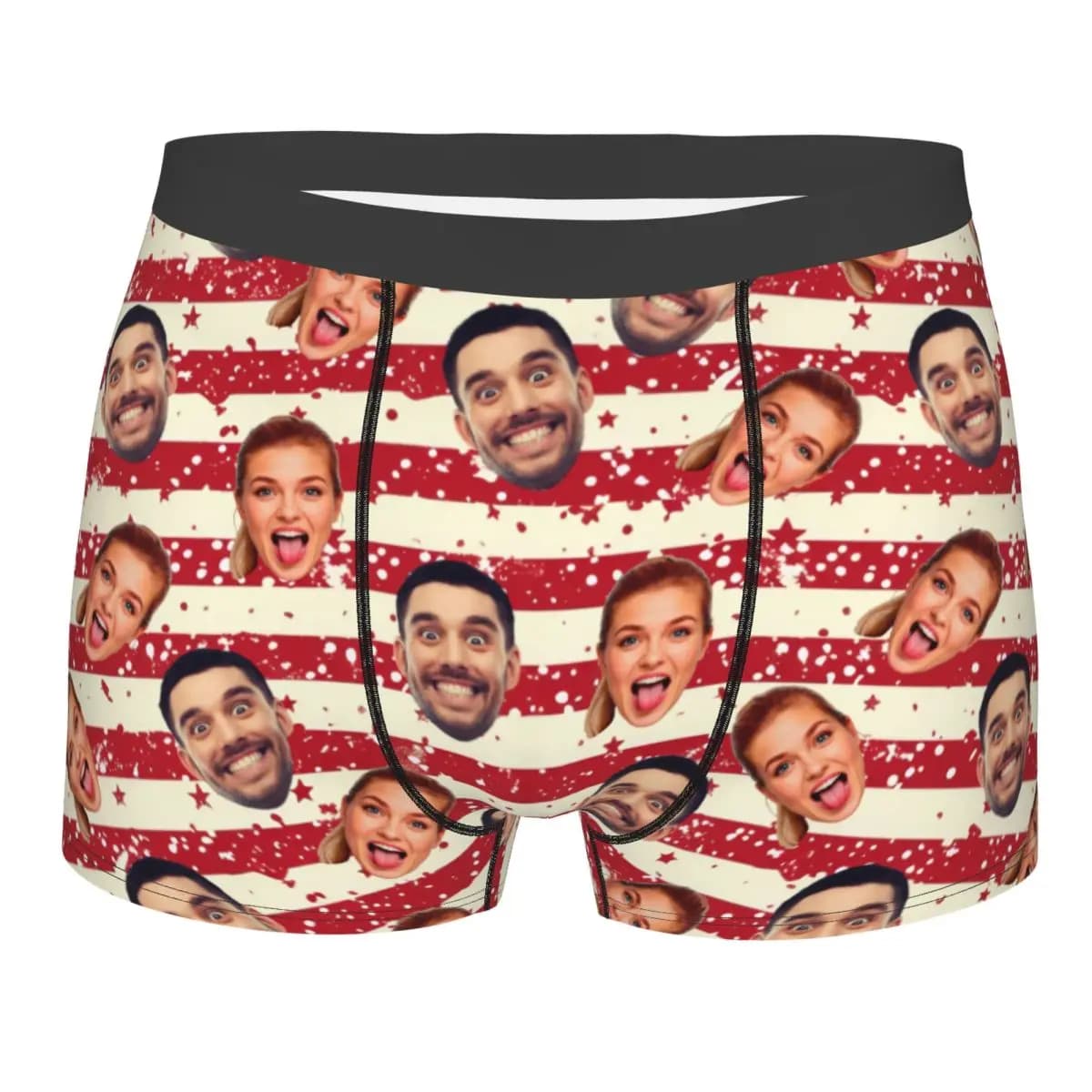 Slip boxer da uomo personalizzati con foto personalizzata per il marito, fidanzato, regalo di nozze, mutande fresche