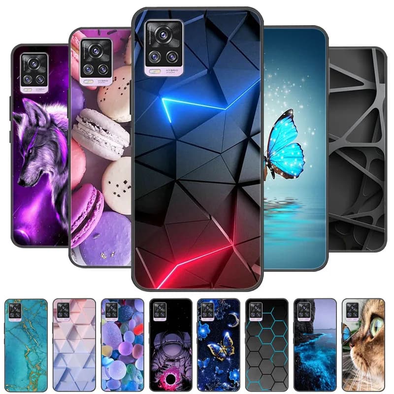 Per Coque Vivo V20 Pro Custodia 2018 Cover posteriore in silicone Custodia per telefono per Vivo V20 V2025 V2024 Custodie V20Pro V 20 Pro Paraurti morbido Fundas
