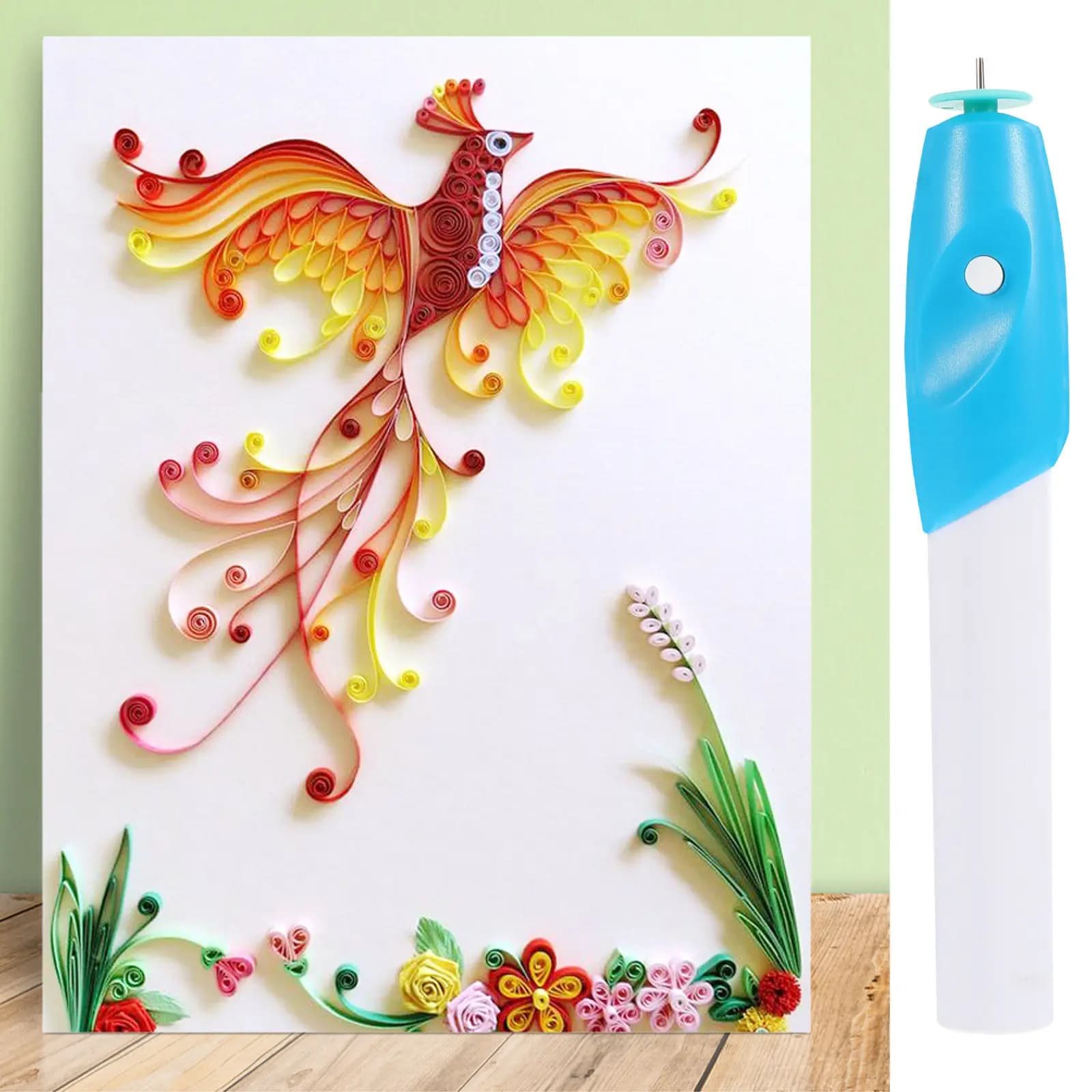 1 Pezzo Penna per Quilling, Strumento Creativo Fai-da-Te per Bambini e Adulti, per Decorazioni, Cornici, Finestre, Pareti e Aule