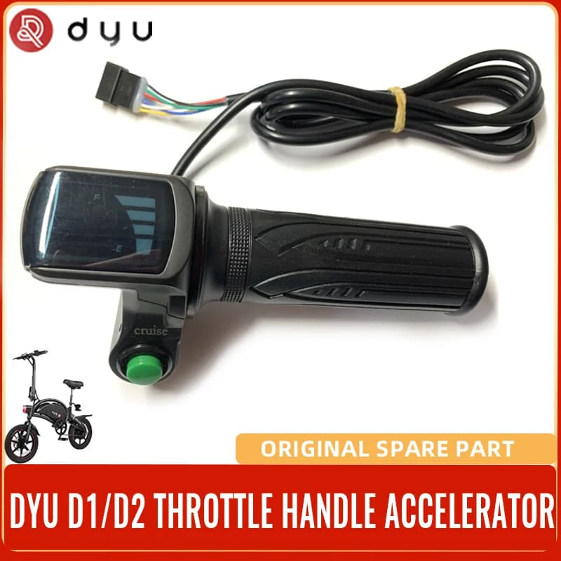 DYU 36V Throttle with Cruise Green Button(Not Power Switch) for DYU Electric Bike and JETSON Ebike