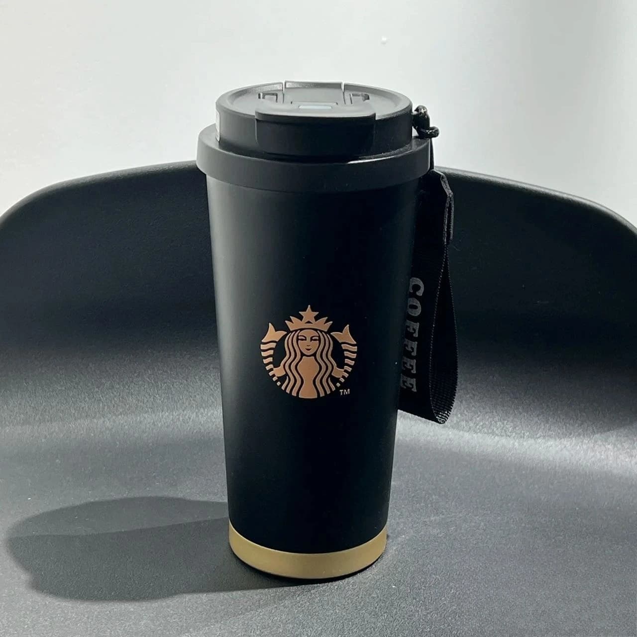 Starbucks 2025 Thermos Premium Nero in Acciaio Inossidabile, Tazza da Caffè Isolata, Bottiglia d'Acqua Portatile, Ottimo Regalo di Natale