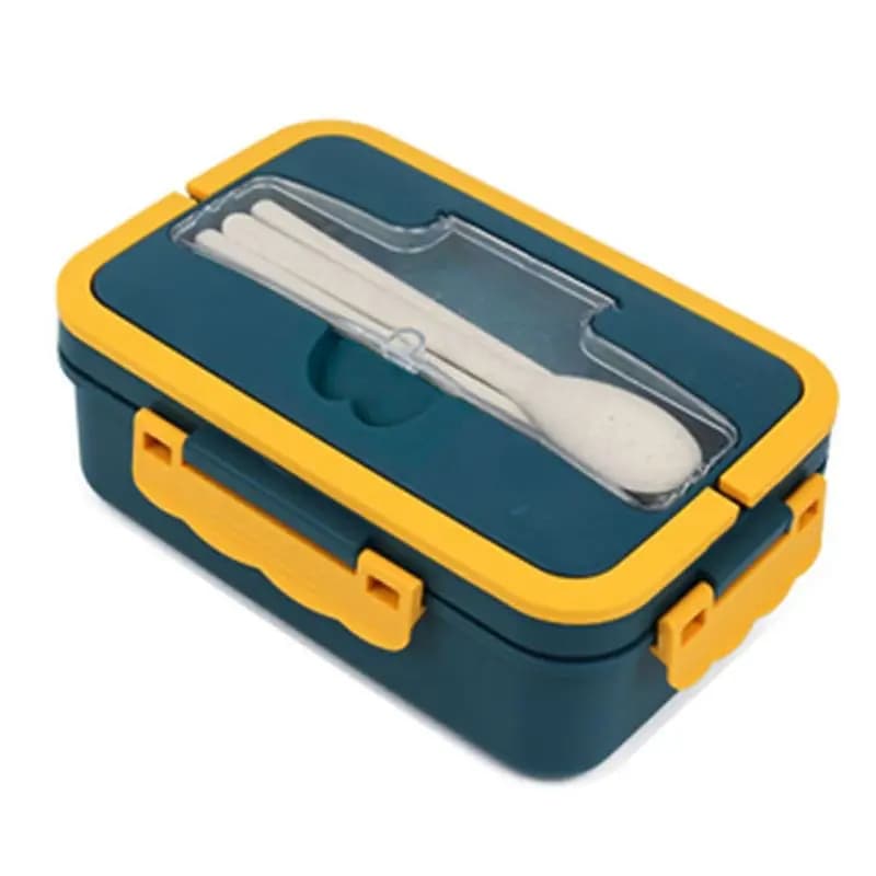 A20F-Bento Box per adulti - Contenitore per il pranzo a tenuta stagna a 3 scomparti, apto per microonde e lavastoviglie, contenitore per snack per insalata riutilizzabile