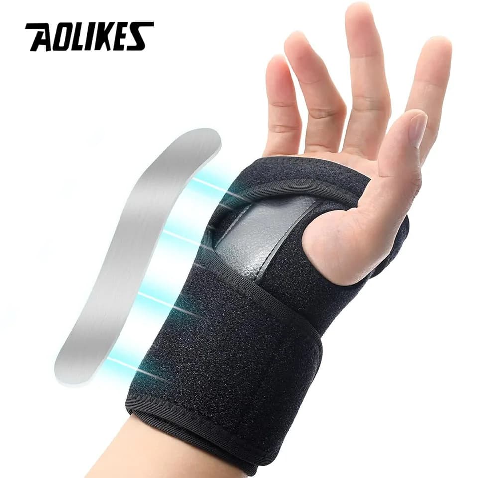 AOLIKES 1 pezzo tutore per polso supporto per polso con stecca per uomini e donne, supporto per la mano per artrite del tunnel carpale tendinite distorsione
