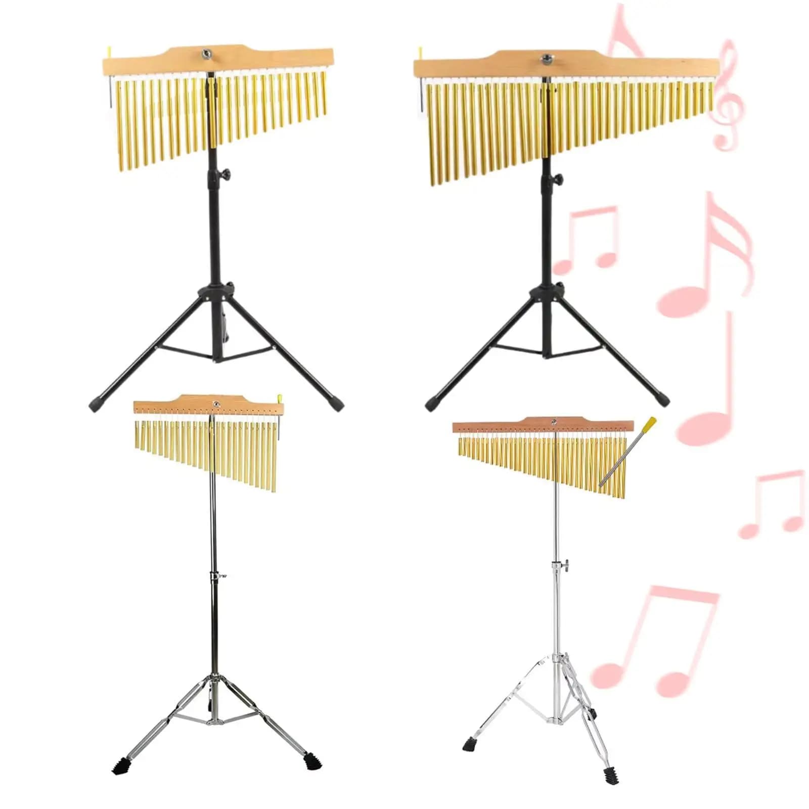 Wind Chimes Percussion Portable Bar Chime for Classroom Performance Practice