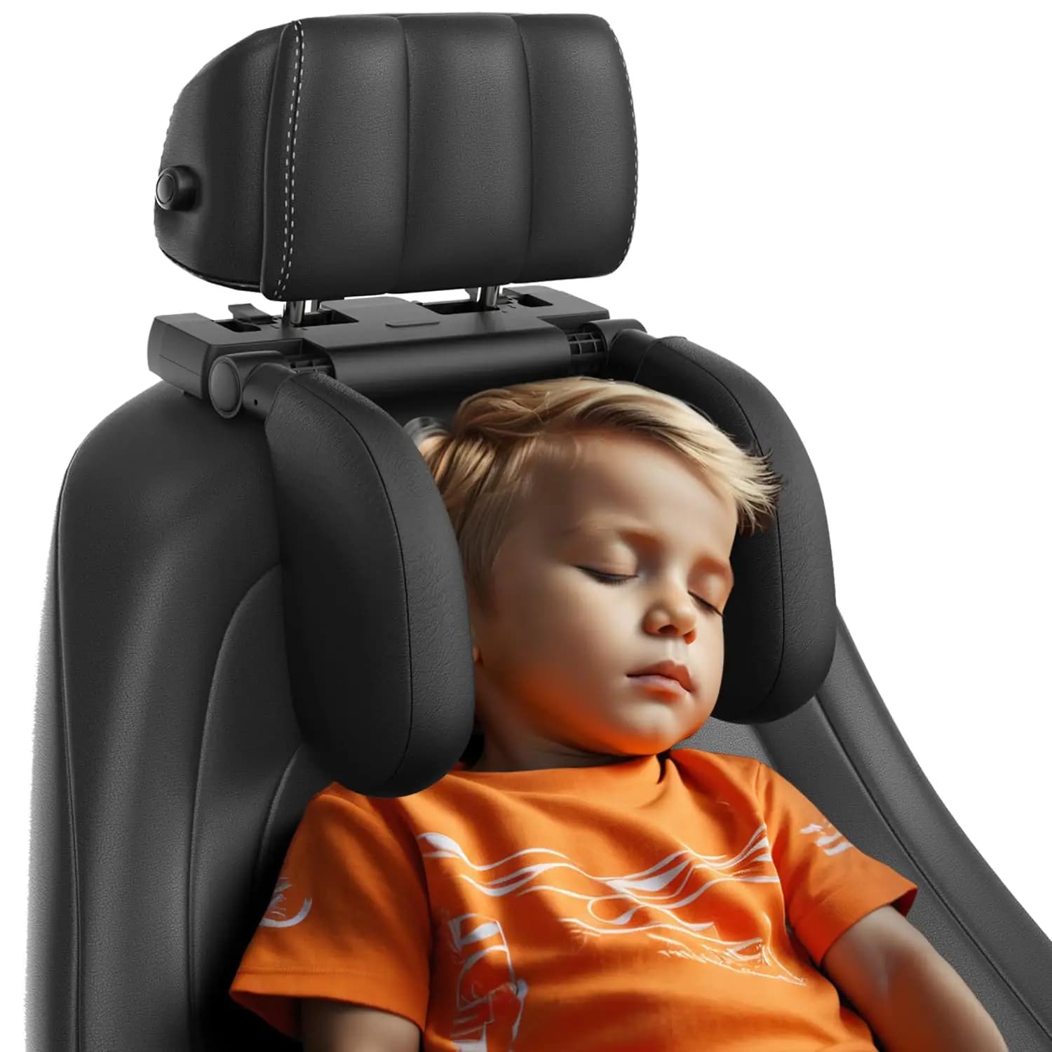 Cuscino poggiatesta per auto, poggiatesta Road Pal in memory foam addensato, cuscino di supporto per il collo, 180 ° Poggiatesta per auto regolabile, auto da viaggio per dormire