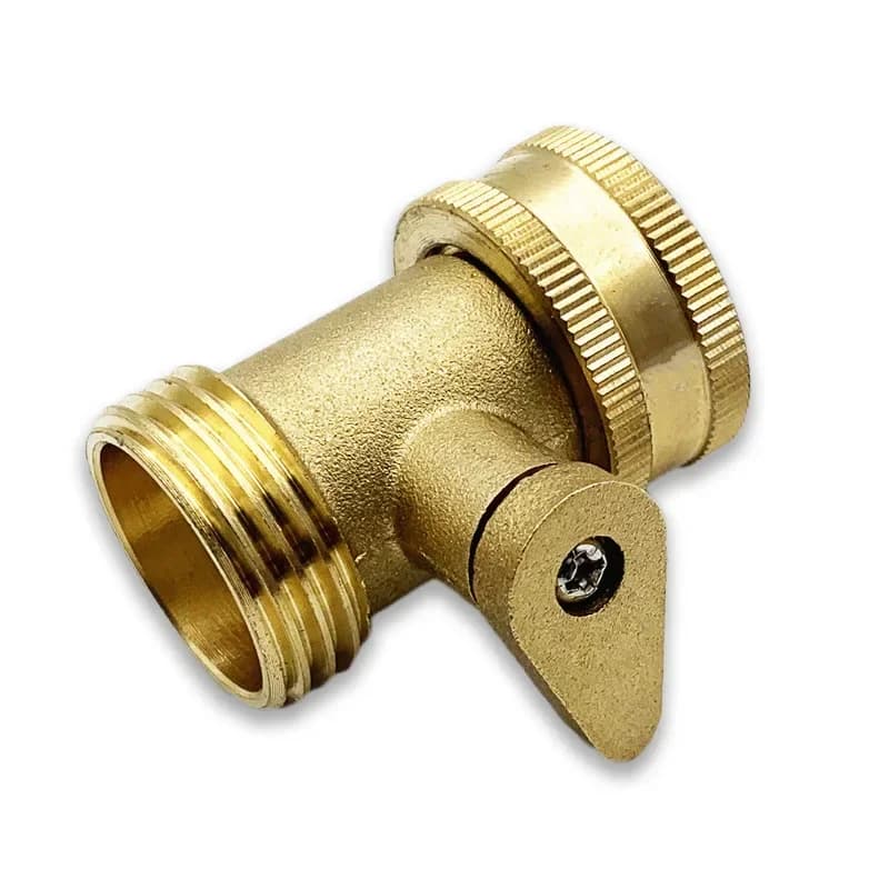 Tubo da giardino in ottone da 1 pz valvola a sfera unidirezionale tubo dell'acqua da giardino con valvola di intercettazione dell'interruttore raccordo per tubo da 3/4 di pollice